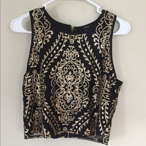Forever 21 sequins crop top tank